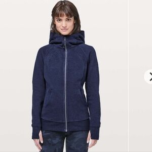 Lululemon Scuba Hoodie *Light Cotton Fleece Heathered Hero Blue